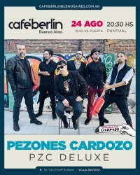 Pezones Cardozo presenta PZC DELUXE en Café Berlín
