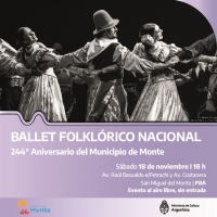 El Ballet Folklórico Nacional se presenta en el 244° Aniversario del Municipio de Monte