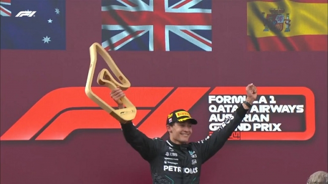 Fórmula 1: George Russell, con Mercedes ganó el Gran Premio de Austria
