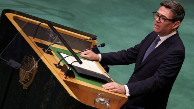 El primer ministro Reino Unido reafirmó ante la ONU la posición de su país las islas y Quirno lo cruzó