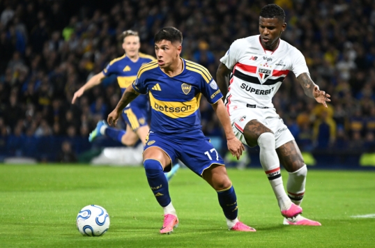 Copa Sudamericana: Boca venció a San Pablo, en el partido de ida por los cuartos de final