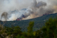 Chubut: Continúan los brigadistas combatiendo el incendio en Los Alerces