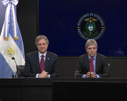 Luis Caputo anunció el programa financiero de 2027