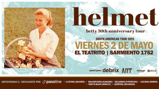 Helmet, el grupo originario de New York vuelve a Buenos Aires