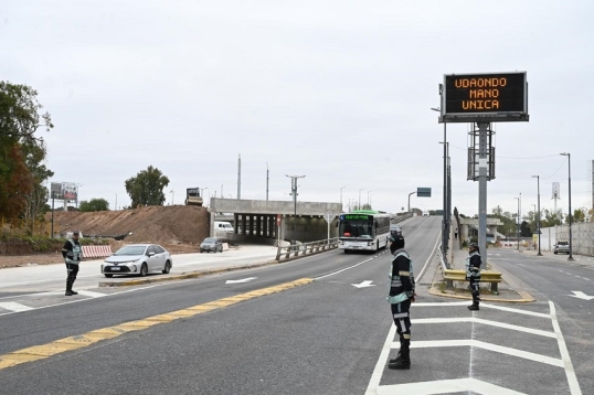 Habilitan el nuevo ramal del puente Labruna y reorganizó el tránsito en Nuñez