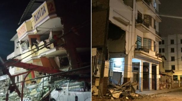 Ecuador: Aumentan a 246 los fallecidos tras terremoto en zona entre Pedernales y Muisne