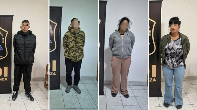 Los cuatro detenidos por el triple femicidio con sello narco de Florencio Varela