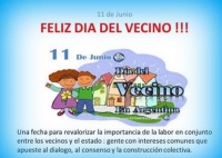 11 de junio: Día de las y los vecinos