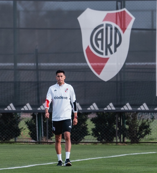 River Plate: Maxi Meza tuvo su primer entrenamiento