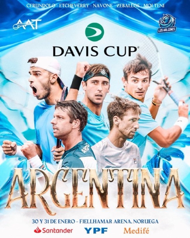 Copa Davis: Presentan lista de convocados para enfrentar a Noruega