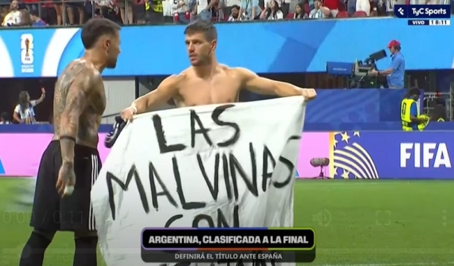 Para Alejandra Monteoliva: “Las Malvinas son argentinas”, la bandera de los jugadores