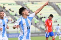 Sudamericano Sub 20 en Venezuela: Argentina venció 2-1 a Chile en el hexagonal final