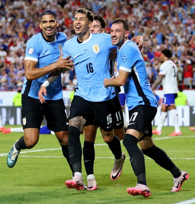 Copa América 2024: Uruguay venció 1 a 0 a Estados Unidos y jugará cuartos de final