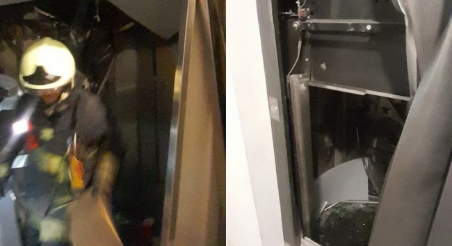 En el barrio de Parlermo cayó un ascensor y quedaron atrapados nueve jóvenes
