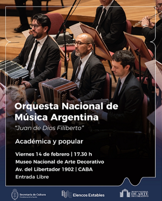 La Orquesta Nacional "Juan de Dios Filiberto" presenta su primer concierto del año