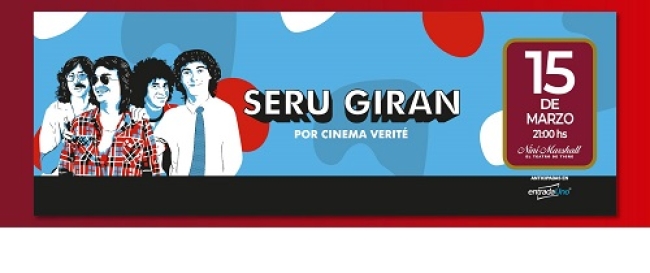 Serú Giran por Cinema Varieté se presenta en el Teatro Niní Marshall