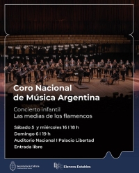 El Coro Nacional de Música Argentina presenta "Las medias de los flamencos"