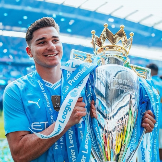 Julián Álvarez jugará en el Atlético Madrid de España