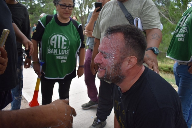 ATE repudió la feroz represión del gobernador Poggi en San Luis