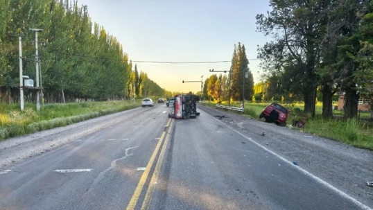Río Negro: Un choque frontal causó dos muertos en la ruta nacional 151